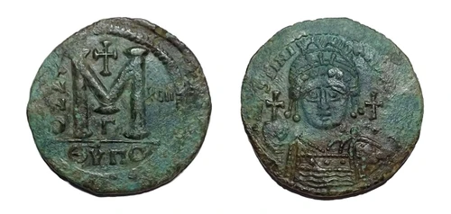 EXCEPTIONAL LARGE ROMAN BYZANTINE BRONZE FOLLIS ANCIENT COIN OF EMPEROR JUSTINIAN I THE GREAT WHO BUILT HAGIA SOPHIA  *AC240