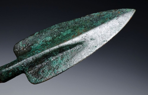 LARGE ANCIENT NEAR EAST LURISTAN BRONZE BROADHEAD ARROWHEAD FOR WAR AND HUNTING  *LUR458