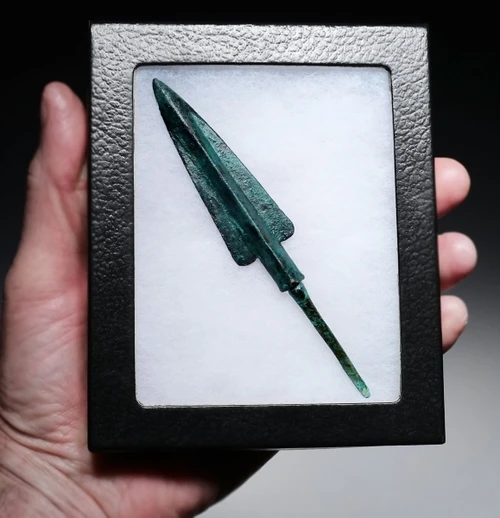 FINEST LARGE ANCIENT LURISTAN BRONZE ELONGATED ARMOR-PIERCING ARROWHEAD  *LUR464