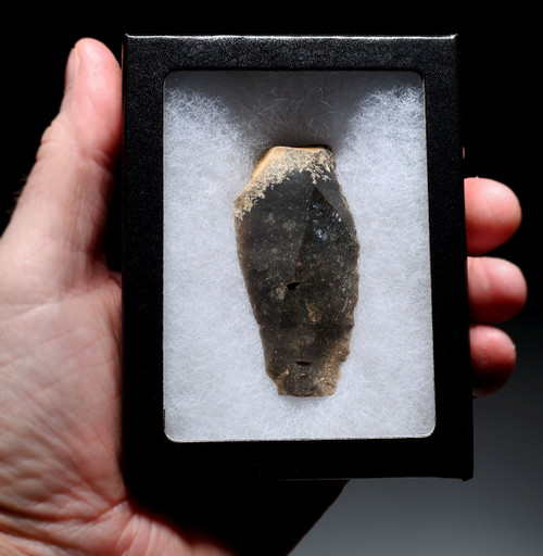 NEANDERTHAL MOUSTERIAN FLINT BLADE KNIFE FLAKE TOOL FROM FAMOUS MIDDLE PALEOLITHIC SITE IN FRANCE  *M543
