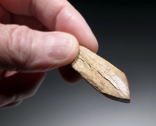 RARE RUSSIAN NEOLITHIC VOLOSOVO CULTURE BONE BURNISHER TOOL FROM VOLGA REGION OF RUSSIA    *N274