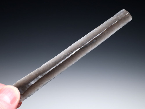 RARE FINEST LARGE UNBROKEN AZTEC PRE-COLUMBIAN OBSIDIAN PRISMATIC BLADE FOR RITUAL BLOOD-LETTING SACRIFICE  *PC679