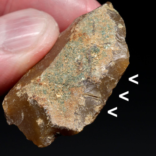 NEANDERTHAL MOUSTERIAN SIDE SCRAPER FLINT FLAKE TOOL FROM THE FRENCH ALPS OF LA FAURIE FRANCE  *M557