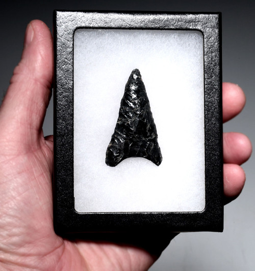 BEST OF THE COLLECTION PREMIUM NAZCA HEADHUNTER PRE-COLUMBIAN OBSIDIAN ATLATL DART SPEARHEAD FROM THE MAKERS OF THE MYSTERIOUS NAZCA LINES  *PC702