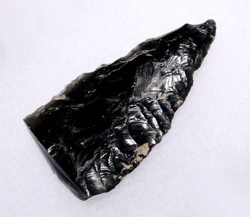 LARGE NAZCA HEADHUNTER PRE-COLUMBIAN OBSIDIAN ATLATL ARROWHEAD DART SPEARHEAD FROM THE MAKERS OF THE MYSTERIOUS NAZCA LINES  *PC689
