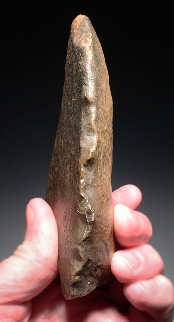 OLDEST PREHISTORIC STONE AGE KNIFE ACHEULEAN LOWER PALEOLITHIC BLADE MADE BY HOMO ERGASTER (ERECTUS) FROM AFRICA  *ACH496