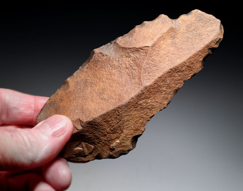 OLDEST PREHISTORIC STONE AGE KNIFE ACHEULEAN LOWER PALEOLITHIC BLADE MADE BY HOMO ERGASTER (ERECTUS) FROM AFRICA  *ACH495