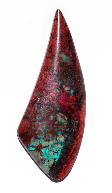 LARGE SONORA SUNRISE CHRYSOCOLLA CUPRITE CABOCHON GEMSTONE  *G63
