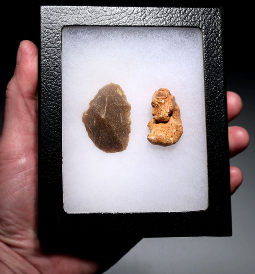 CRO MAGNON AURIGNACIAN UPPER PALEOLITHIC FLINT COMBINATION TOOL