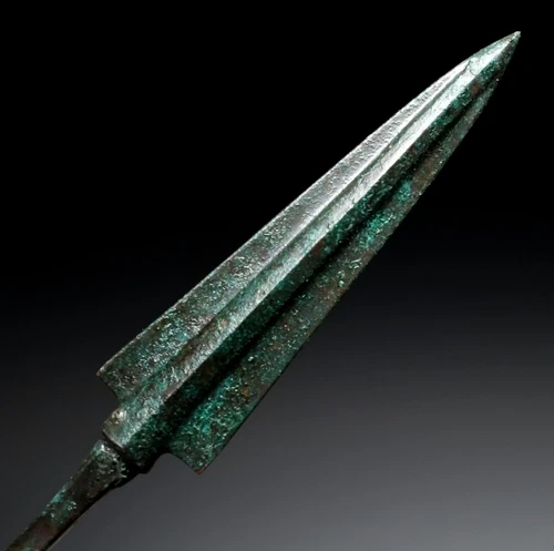 FINEST LURISTAN ANCIENT BRONZE ARMOR-PIERCING JAVELIN SPEARHEAD  *LUR491