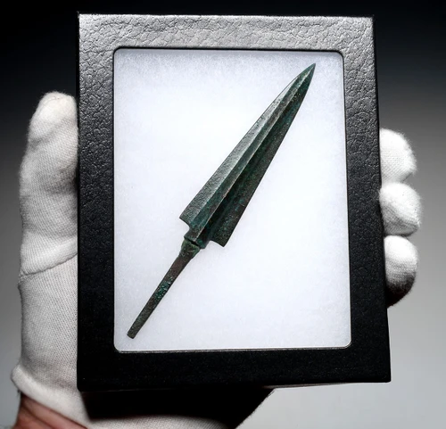 FINEST LURISTAN ANCIENT BRONZE ARMOR-PIERCING JAVELIN SPEARHEAD  *LUR491
