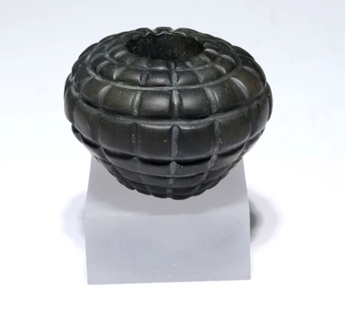 EXCEPTIONAL PRE-COLUMBIAN CARVED STONE RULING ELITE SCEPTER MACE HEAD OF THE CHAVIN CULTURE  *PC724