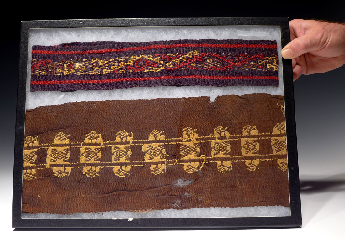 PRE-COLUMBIAN ANCIENT WOVEN TEXTILE WEAVE CLOTH FABRIC