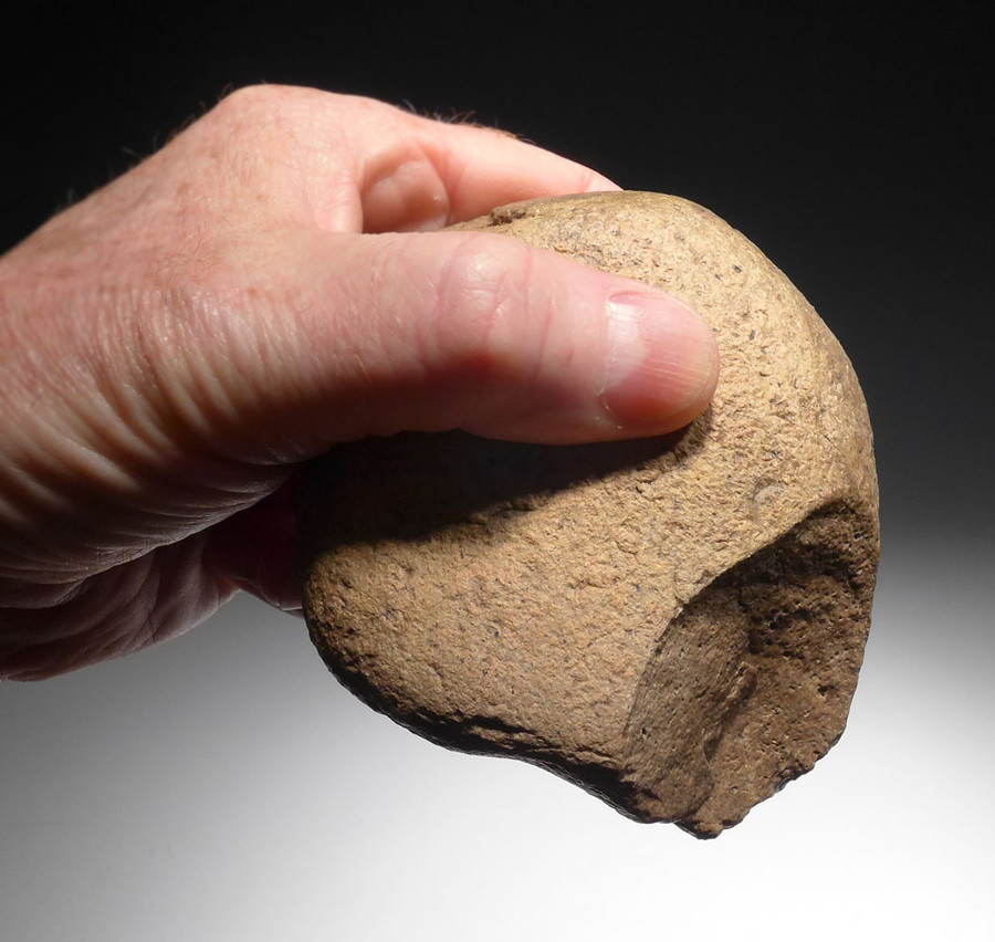 AFRICAN OLDOWAN PEBBLE CHOPPER TOOL ARTIFACT LOWER PALEOLITHIC TOOLS AFRICA