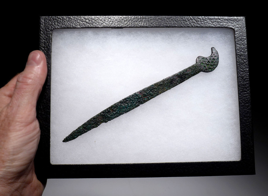 RARE ANCIENT SCYTHIAN BRONZE DECORATIVE RAZOR KNIFE *NE192 - TIME VAULT ...