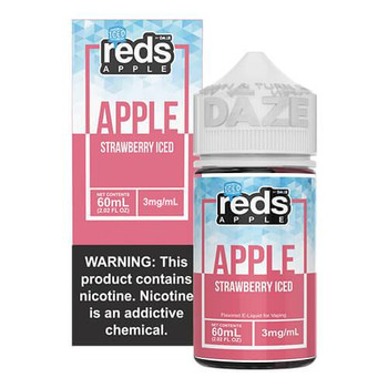 Reds Strawberry Iced | Reds Apple Ejuice by 7 Daze | 60ml (Closeout) Reds Strawberry Iced | Reds Apple Ejuice by 7 Daze | 60ml (Closeout)