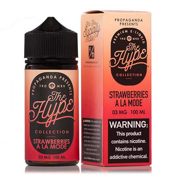 Strawberries A La Mode / Strawberry Shortcake Ice Cream Bar | Propaganda E-Liquid The Hype Collection | 60ml | 0mg (overstock)