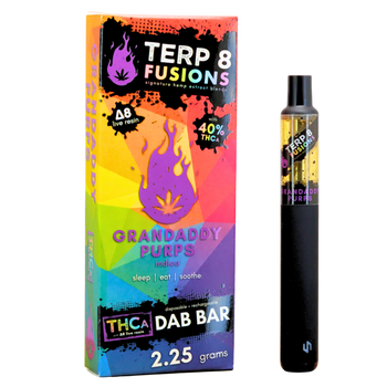2.25-Gram Grandaddy Purps THCA + D8 Live Resin Disposable Dab Bar 2.25-Gram Grandaddy Purps THCA + D8 Live Resin Disposable Dab Bar