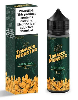 Menthol | Tobacco Monster eJuice | 60ml | 3mg (closeout)
