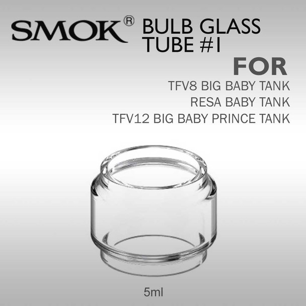 Big Baby / Resa Baby / TFV12 Big Baby Prince Replacement Pyrex Glass #1 |  Smok (1 Pack)