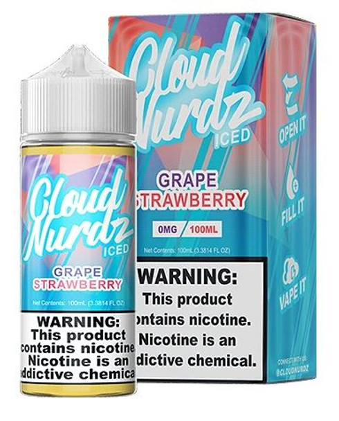 Strawberry Grape Iced | Cloud Nurdz | 100ml (Super Deal)