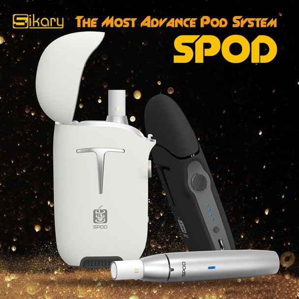 SPOD Advance Pod System w/ Charging Case | Sikary | Black