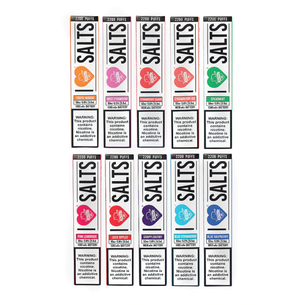 I love Salts | Disposable E-Cig | 6ml | 2500 Puffs | 5% (Super Deal)