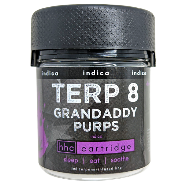 Grandaddy Purps HHC Vape Cartridge | Terp 8