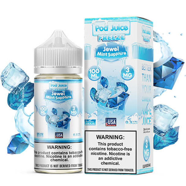 Jewel Mint Sapphire FREEZE | Pod Juice | 100ml