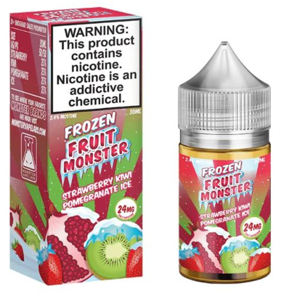 Strawberry Kiwi Pomegranate Ice SALT | Frozen Fruit Monster | 30ml | 24mg (Super Deal)