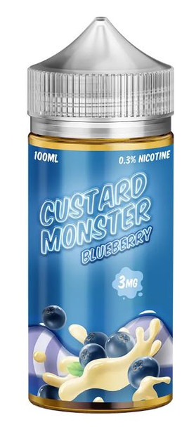 Blueberry | Custard Monster By Jam Monster | 100ml | 3mg (overstock)
