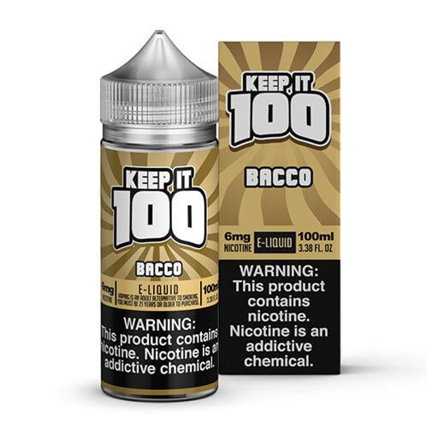 Bacco | Keep It 100 E-Liquids  | 100ml |   3mg (overstock)