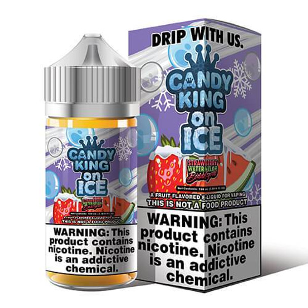 Strawberry Watermelon Bubblegum on ICE | Candy King On Ice | 100ml | 0mg (closeout)