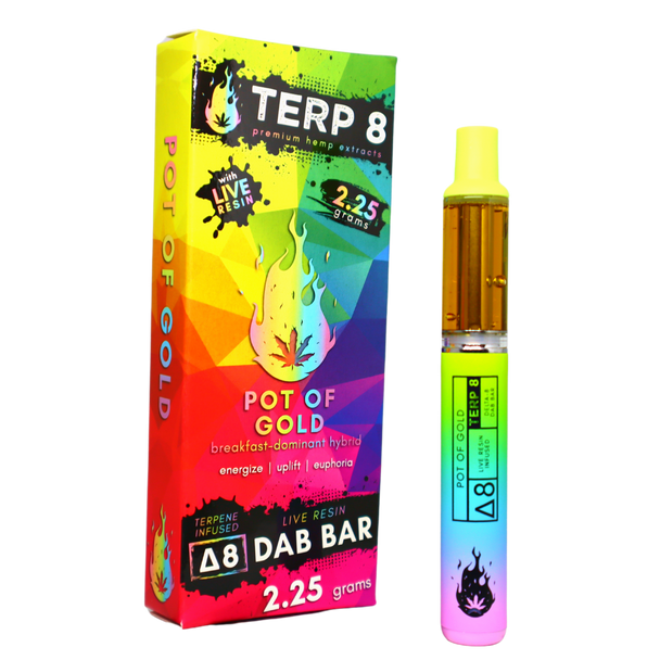 2.25-Gram Pot of Gold Delta-8 Live Resin Disposable Dab Bar