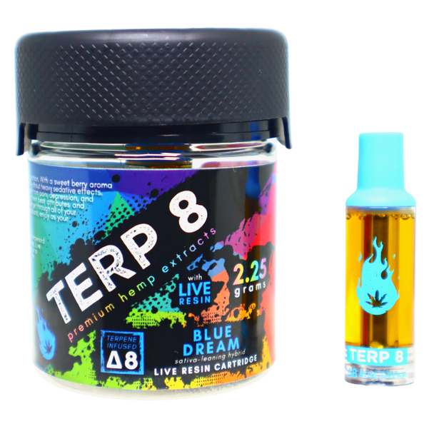 2.25-Gram Blue Dream Delta-8 Live Resin Cartridge