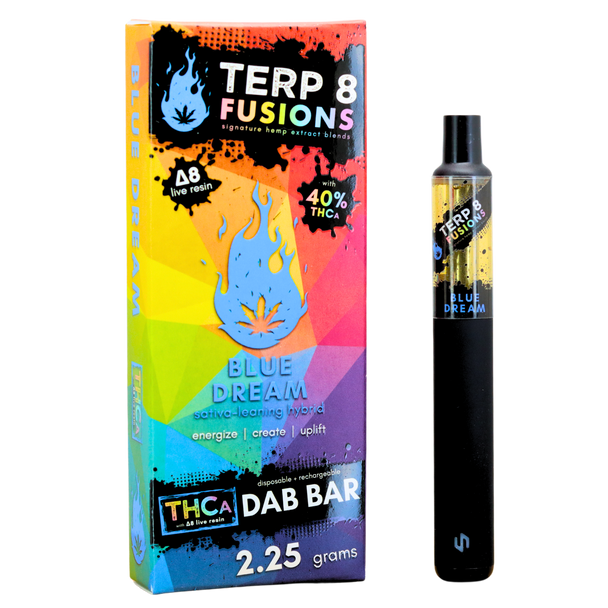 2.25-Gram Blue Dream THCA + D8 Live Resin Disposable Dab Bar