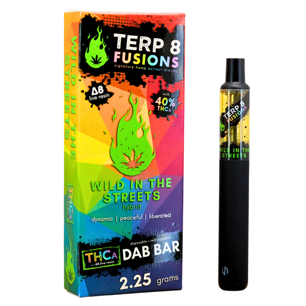 2.25-Gram Wild in the Streets THCA + D8 Live Resin Disposable Dab Bar