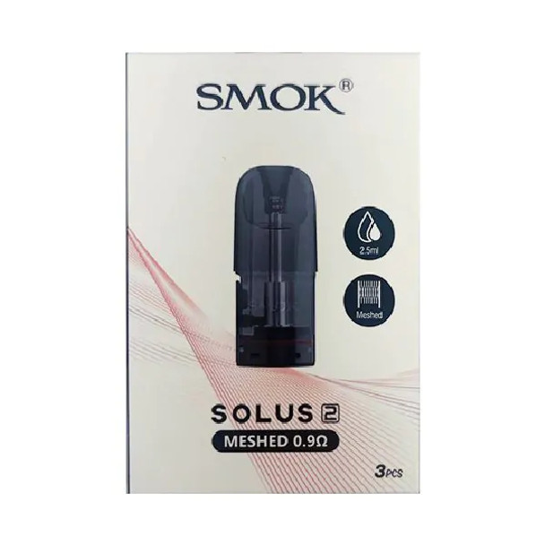 Solus 2  Replacement Pods (3/pk) | Smok | 0.9ohm Mesh | 2.5ml