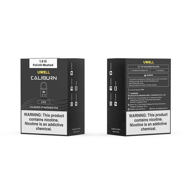Caliburn A3S Meshed Replacement Pod (4/PK) | Uwell | 2ml