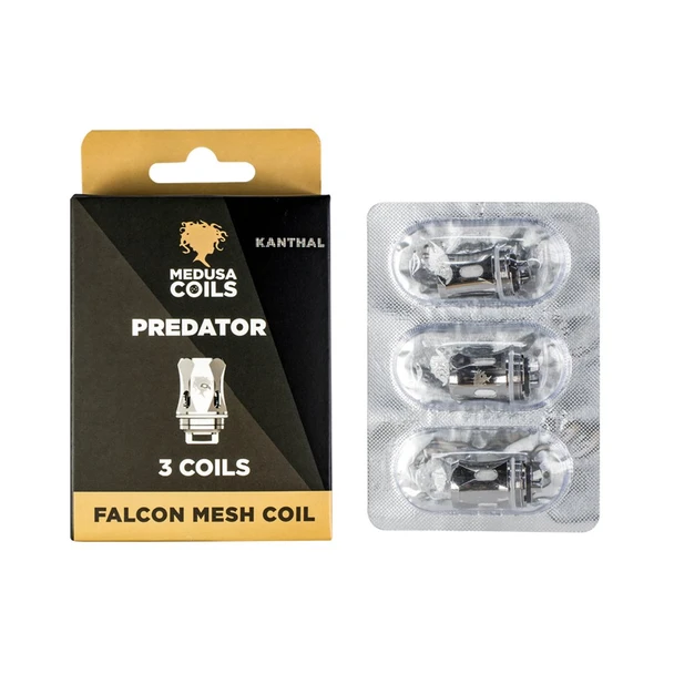 Predator Falcon Replacement Coil [3-pk] (Compatible with: Horizon Tech Falcon, Horizon Tech Falcon King, EHPRO Raptor Tank) | Medusa| Dual Mesh | 0.3ohm