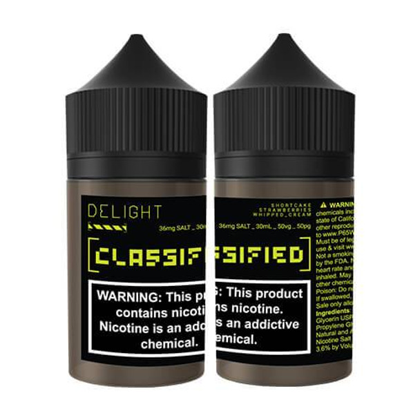Delight | Classified E-Liquids Salts | 30ml (closeout)