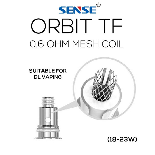 Orbit TF Mesh Coils (5 Pack) | Sense | 1.1ohm