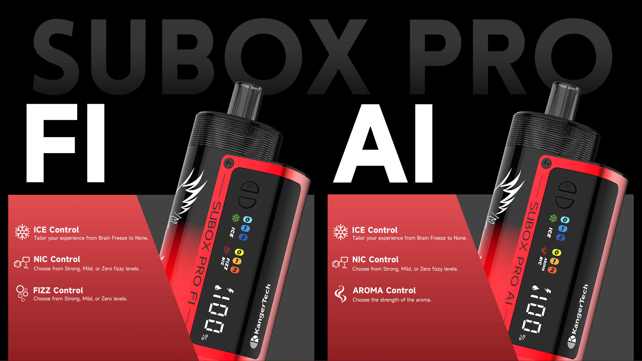 elfbar elfa kaufen SUBOX PRO AI NIC+ICE+AROMA CONTROL Disposable | KangerTech | 50,000 Puffs |  40Ml
