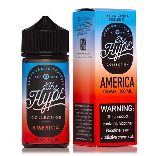 vogue vape juice America - Rocket Pop | Propaganda E-Liquid The Hype Collection | 100ml North Carolina tightens vape kiwi dragon fruit mixed berries Select Flavor ::Blue Raspberry Lemon Iced