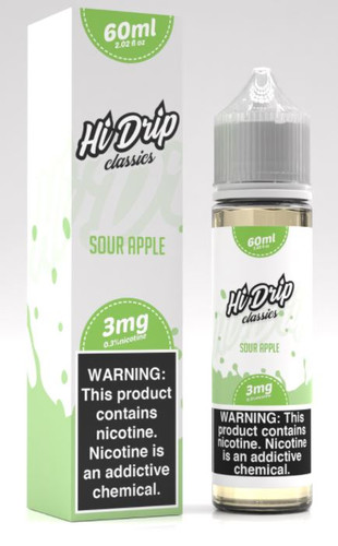By Hi-drip Classics E-liquid 60ml For Sale Double Drip E-liquids - 50/50 -  Nic Salts - Shortfill Sour Apple Australia