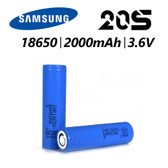 18650 2000 MAH FLAT TOP  Recharchable Battery | Samsung | 20S