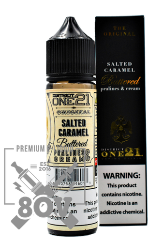 salted caramel vape juice District One 21 | 80v eLiquid Flavours:Just Peach Switch R by dot. 0% nicotine disposable vape pen
