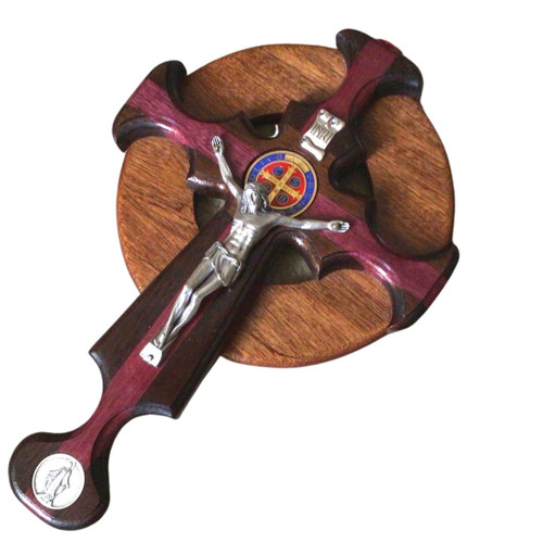 Royalty TRINITY St. Benedict Celtic Crucifix