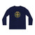 Youth Long Sleeve Tee — Collegiate Seal Crest Design