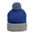 Embroidered Pom-Pom Knit Cap — St. Benedict Wear your Prayer